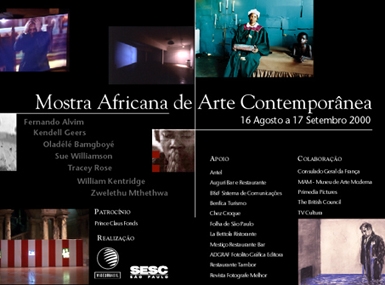 
	Programa da Mostra Africana de Arte Contemporênea, 2000
